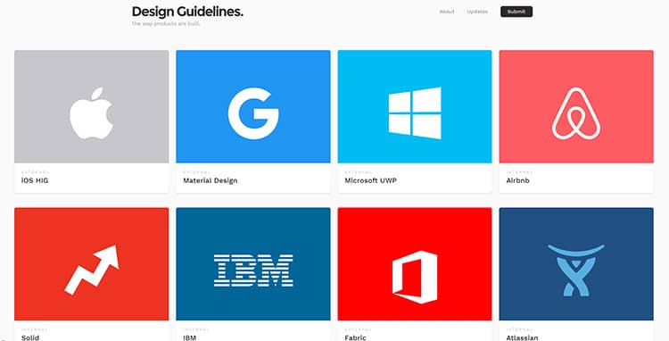DesignGuidelines, a new site dedicated to curating online design guides