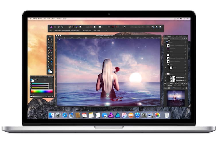 Macbook desktop view