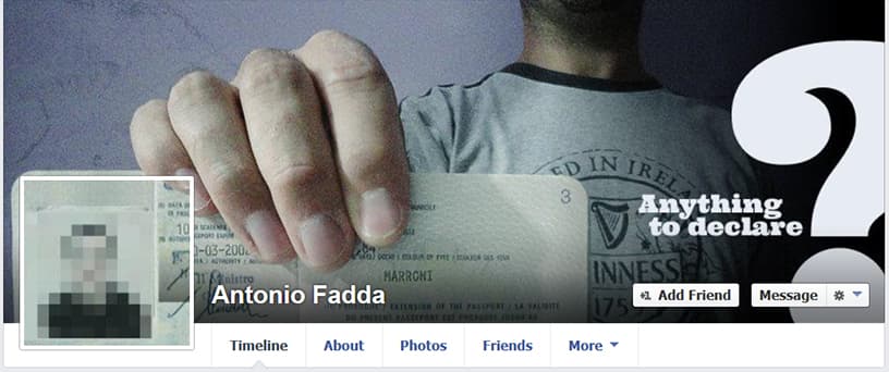 Antonio Fadda's Creative Facebook Cover Photos
