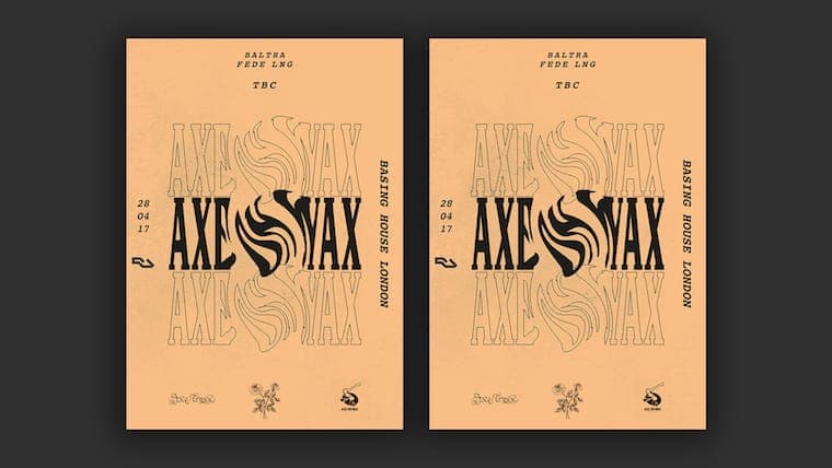 Project: Axe on Waxx Posters 