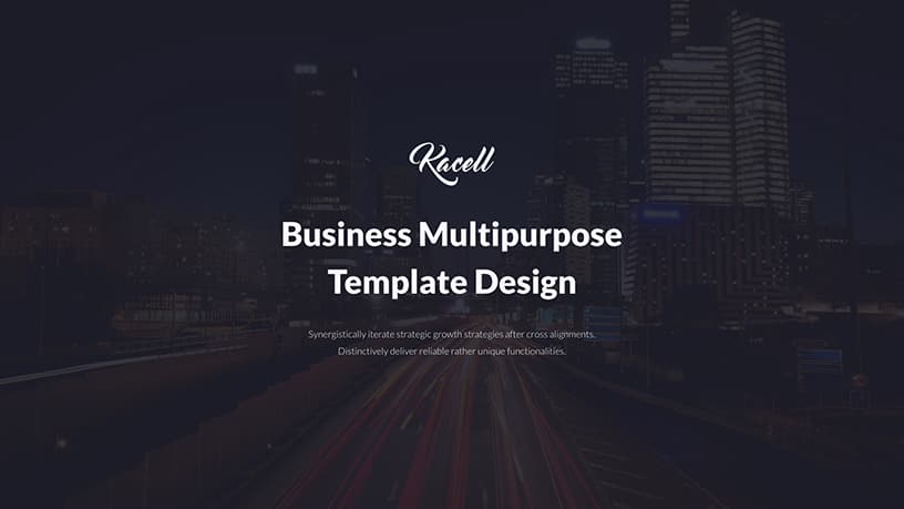 Kacell - Multipurpose & Business Template by UDEA