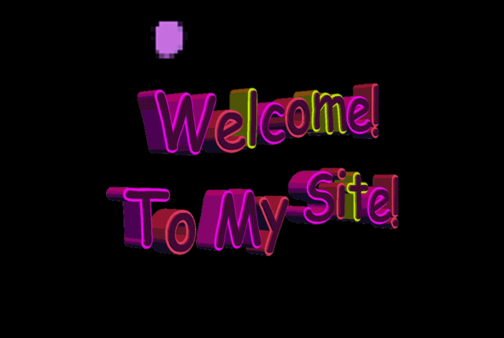 Welcome to my site gif