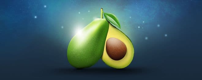 Avocado illustration design