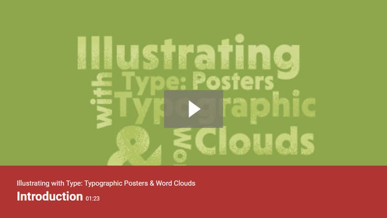  Illustrating with Type: Typographic Posters & Word Clouds