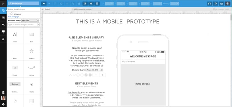 Use UXPin for wireframing and prototyping