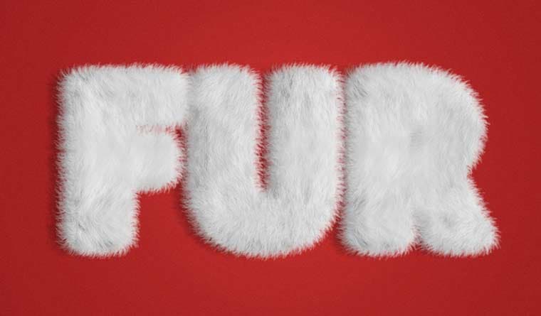 Fur Action Text Effect in Adobe Photoshop