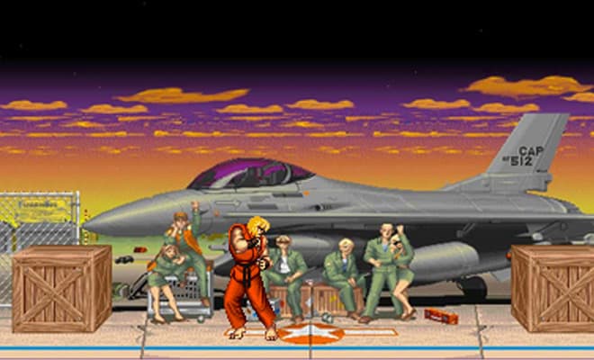 street fighter 2d pixel game