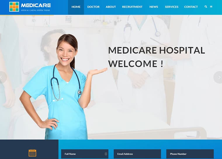 Medicare - Medical and Health Responsive WordPress Theme by jwsthemes