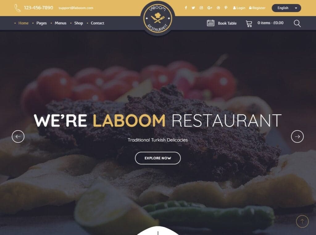 La Boom - Food & Restaurant Bistro WordPress Theme by SpyroPress