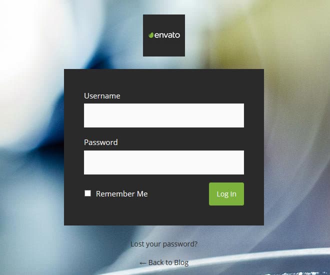 change the form, text, and button colors of your WordPress login page
