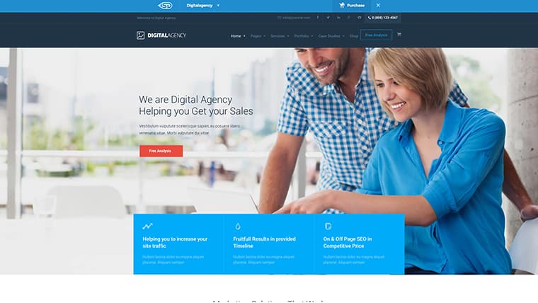  Digital Agency a SEO WordPress Theme