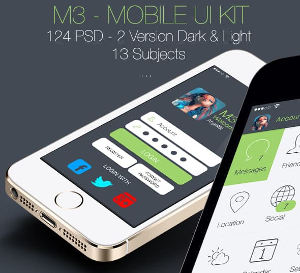 M3 Mobile UI Kit