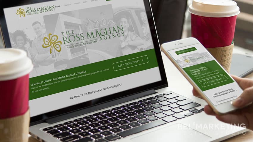  The Ross Maghan Agency Website by Ali Taylor