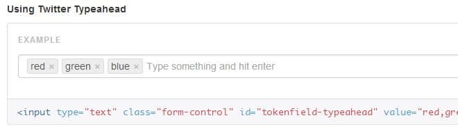 Tokenfield for Bootstrap