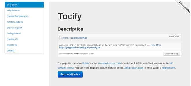 Tocify.js