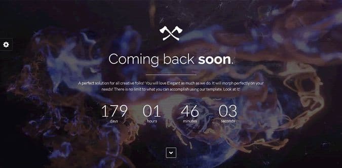 Elegant Coming Soon Bootstrap Template