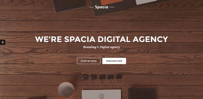 Spacia One-Pager Parallax Bootstrap Template
