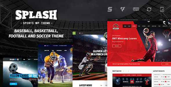 Preview image for Splash WordPress Sports Theme