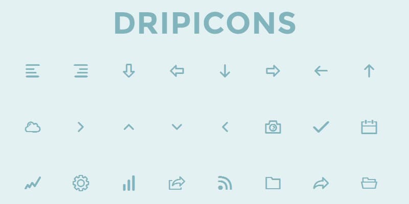 Dripicons Line Icons
