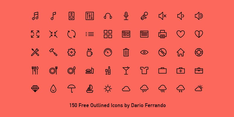 Outlined Icons