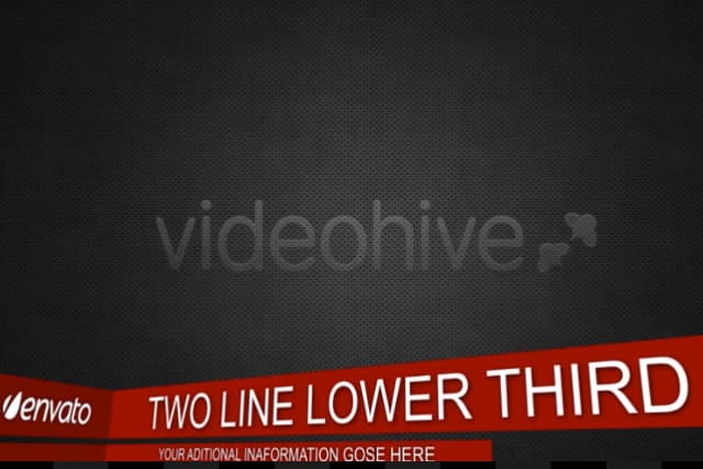 Two-Line Lower Third