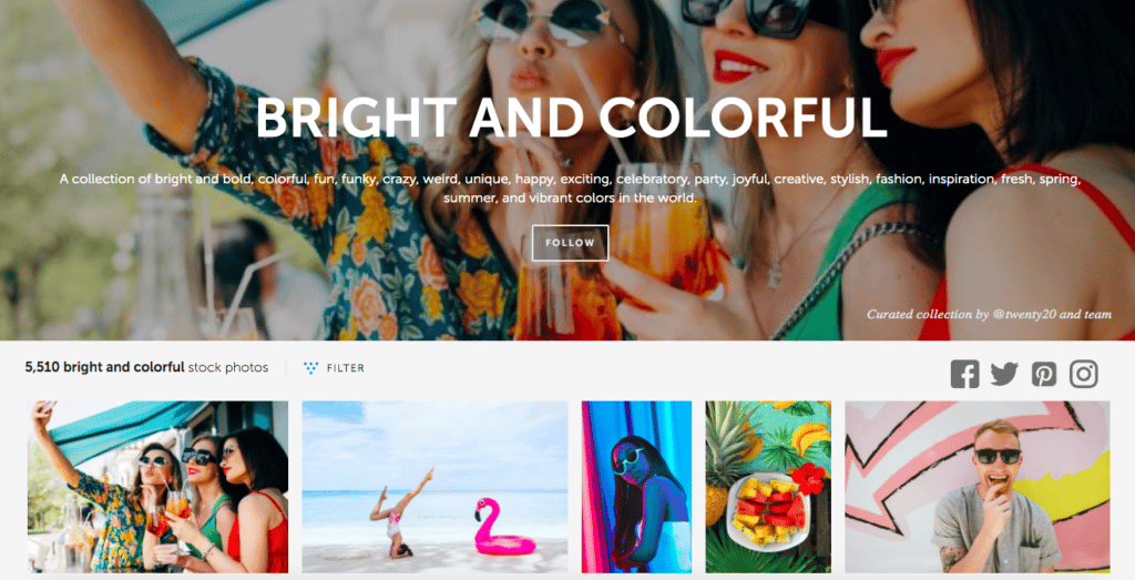 Bright and colorful photo collection from Twenty20
