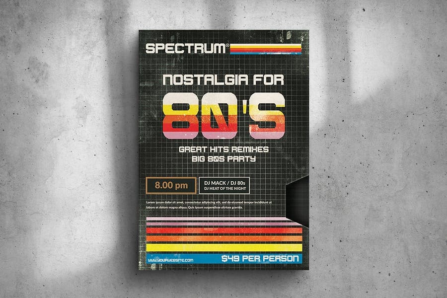 1980s poster design