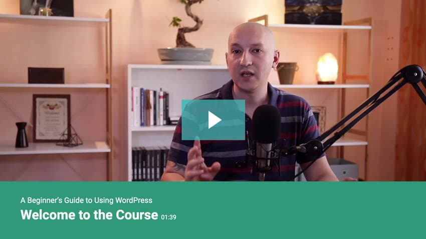 Beginner's guide to WordPress course