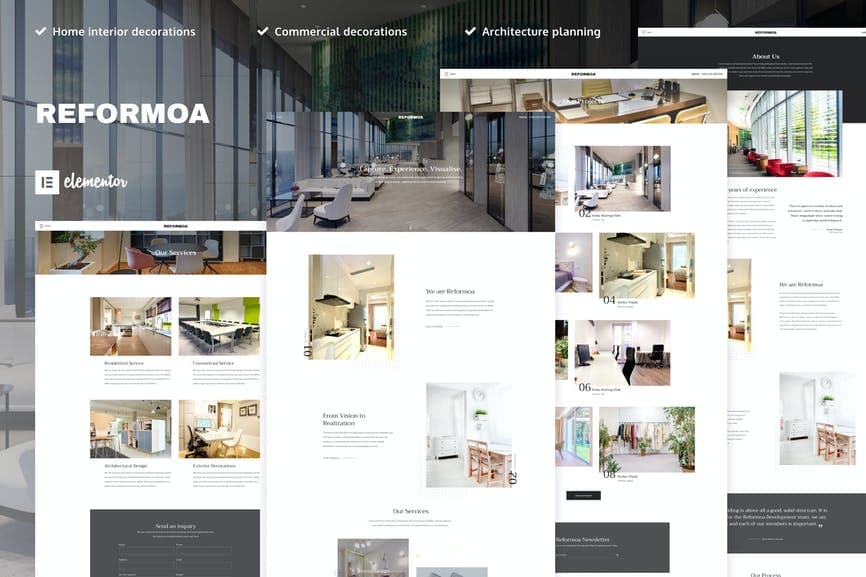 Reformoa - Architecture & Interior Design Elementor Template Kit