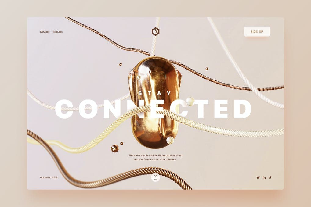 Connected - Landing Page by cerpow