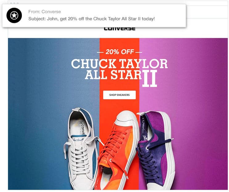 Experiment With Personalization - Converse