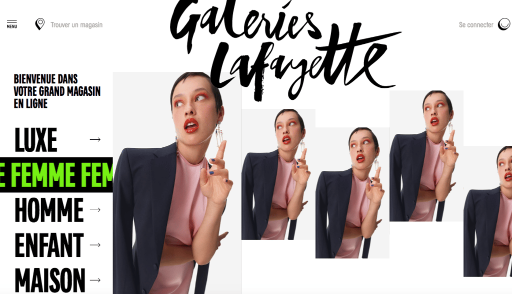 Galeries Lafayette - Big Typography 