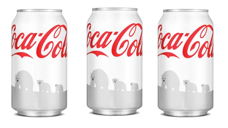 White CocaCola Branding