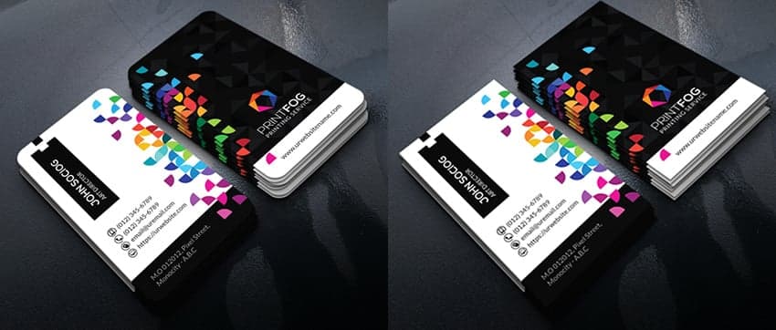 Colorful Print Business Cards Bundle