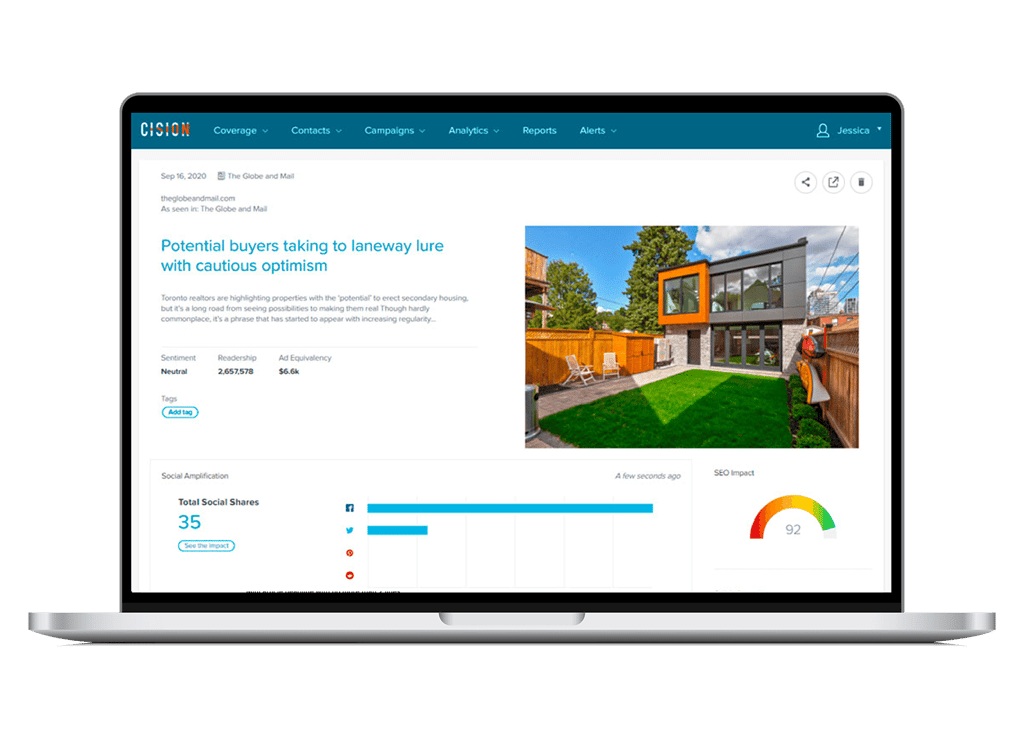 Cision online monitoring