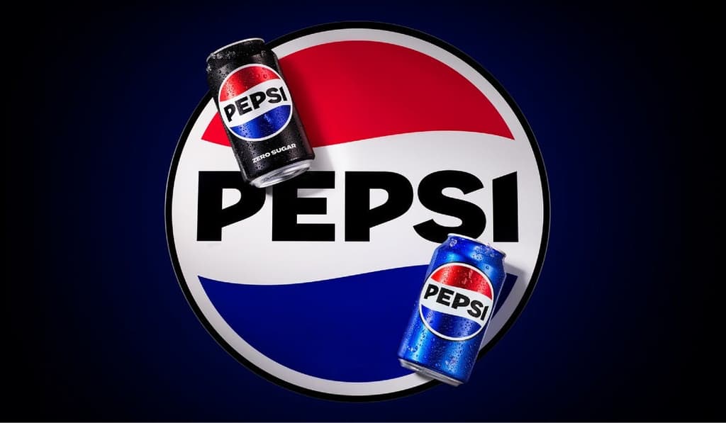 Pepsi's rebrand - bold, sturdy type trend