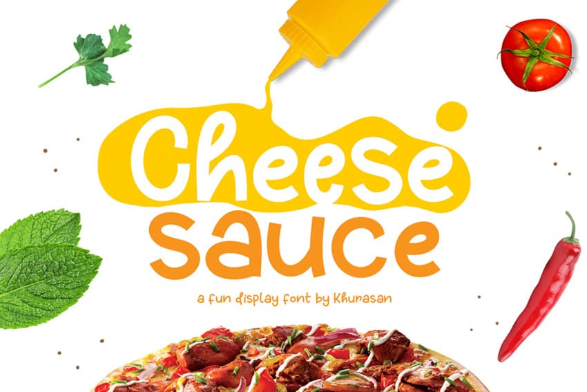 Cheese Sauce display font