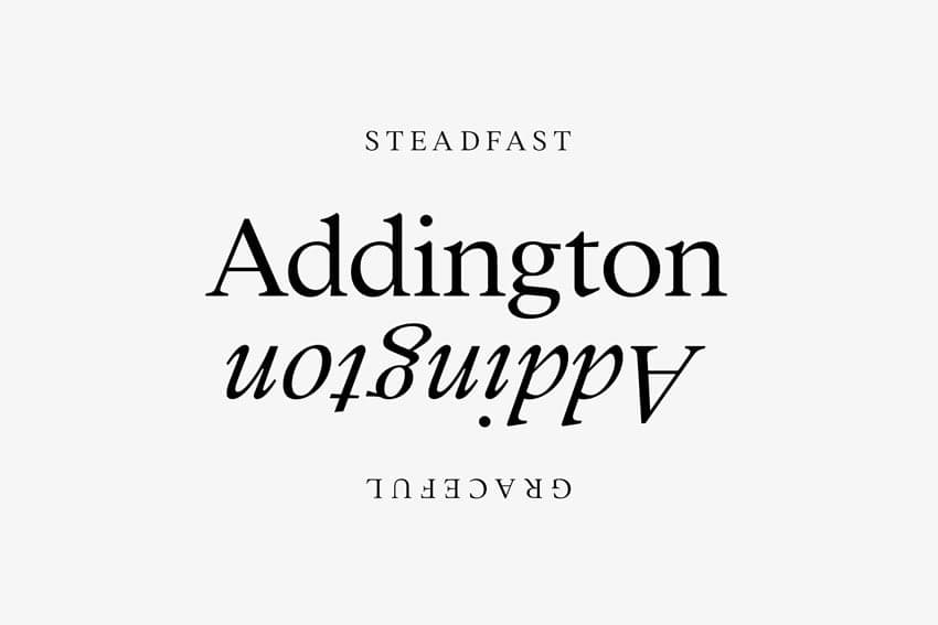 Addington serif font