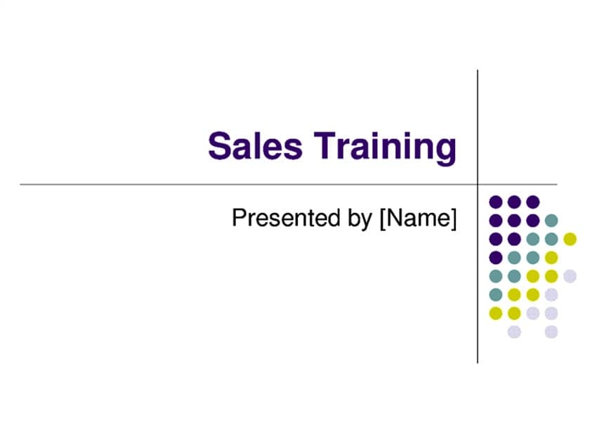 Sales Training Presentation