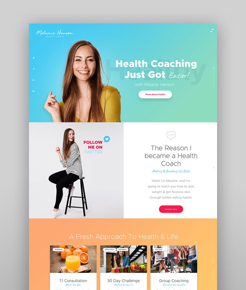 Melanie Hanson: Health Coach Blog & Lifestyle Magazine WordPress Theme