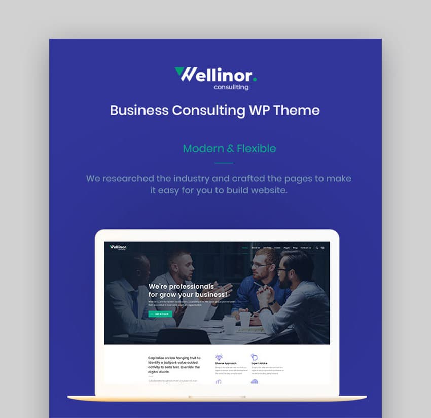 Wellinor Business Consulting WordPress Theme