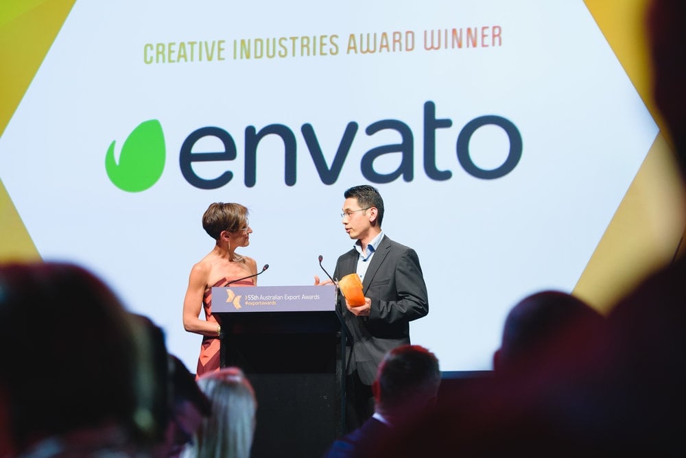 Envato accepts Creative Industries Award