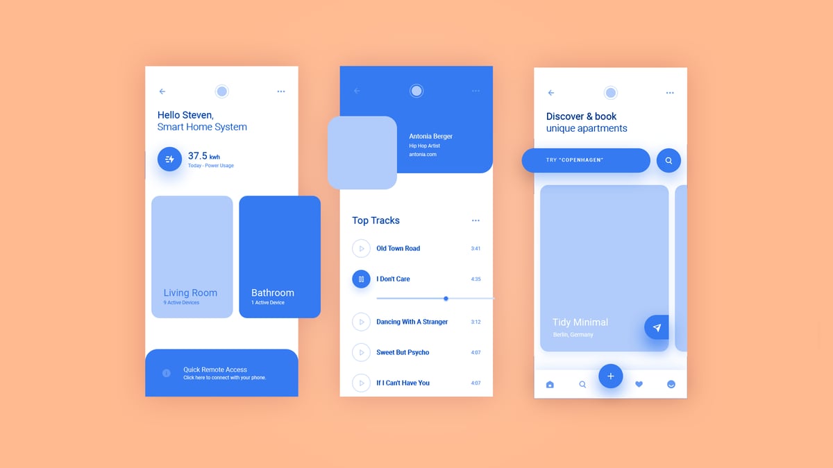 Top UX and UI templates for XD and Figma