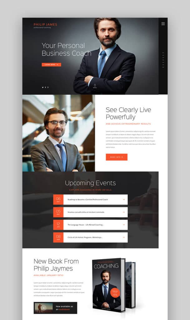 PJ Life and Business Consulting WordPress Theme
