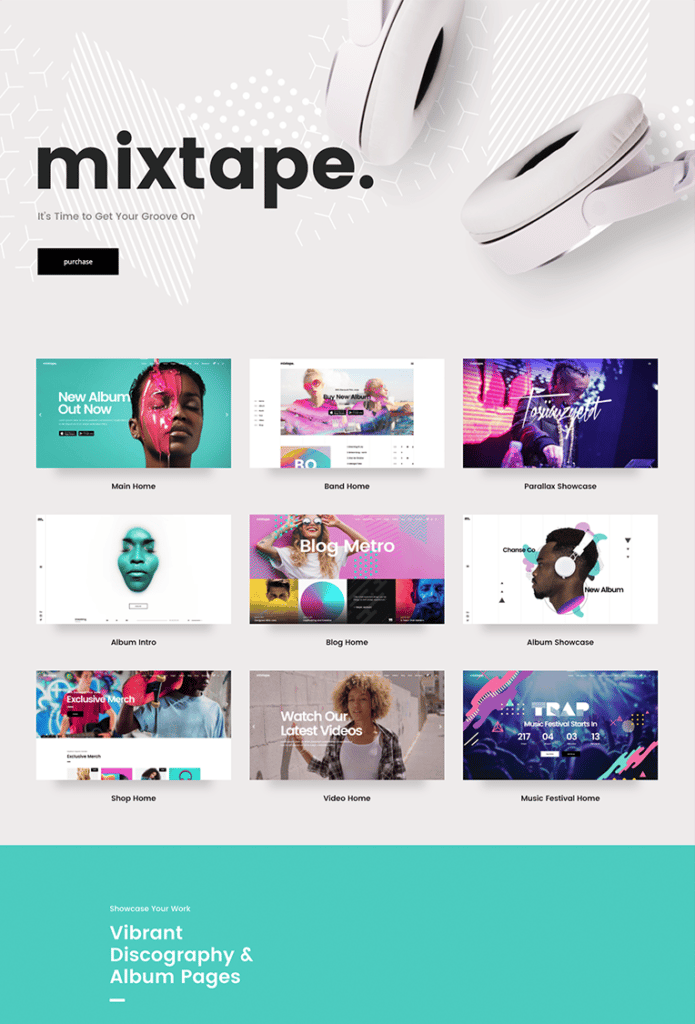 Mixtape - A Fresh Music Theme for Artists, Bands, and Festivals by Select-Themes