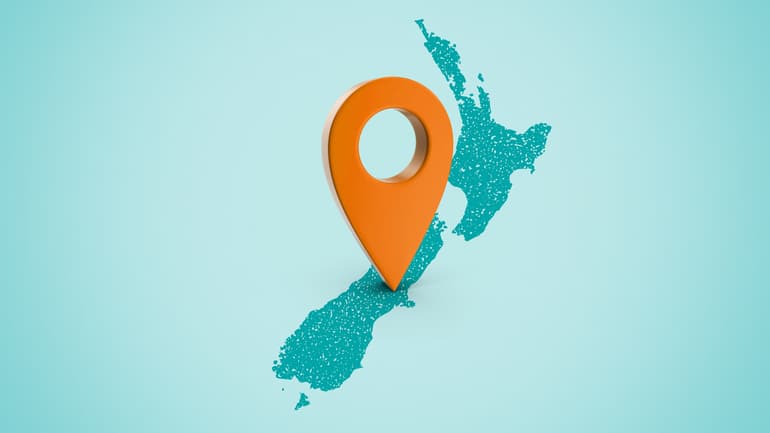Envato expanding into New Zealand map graphic