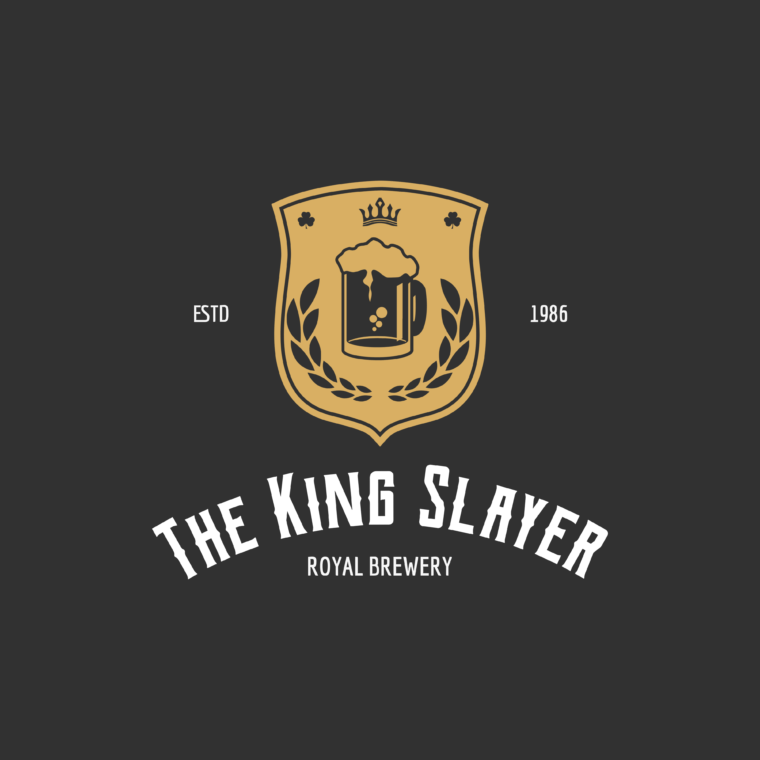 The King Slayer logo created on Placeit