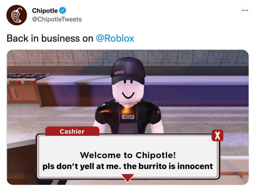 Chipotle - Twitter Post