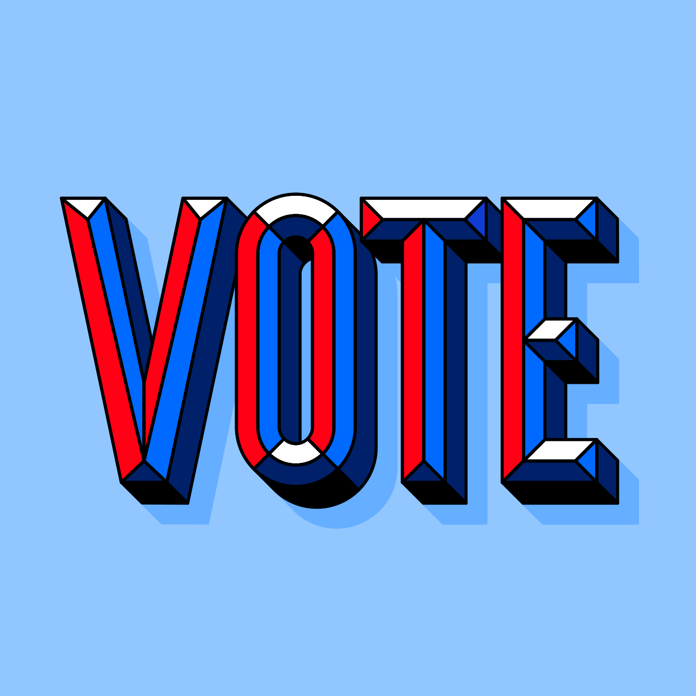 Kinetic Typography - VOTING ART by Mat Voyce