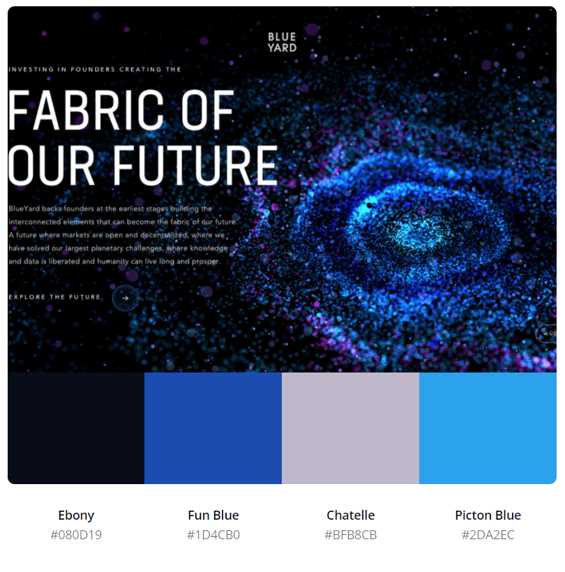 Blueyard - Futuristic Dark Mode Color Scheme